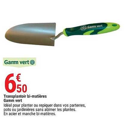 transplantoir bi-matières