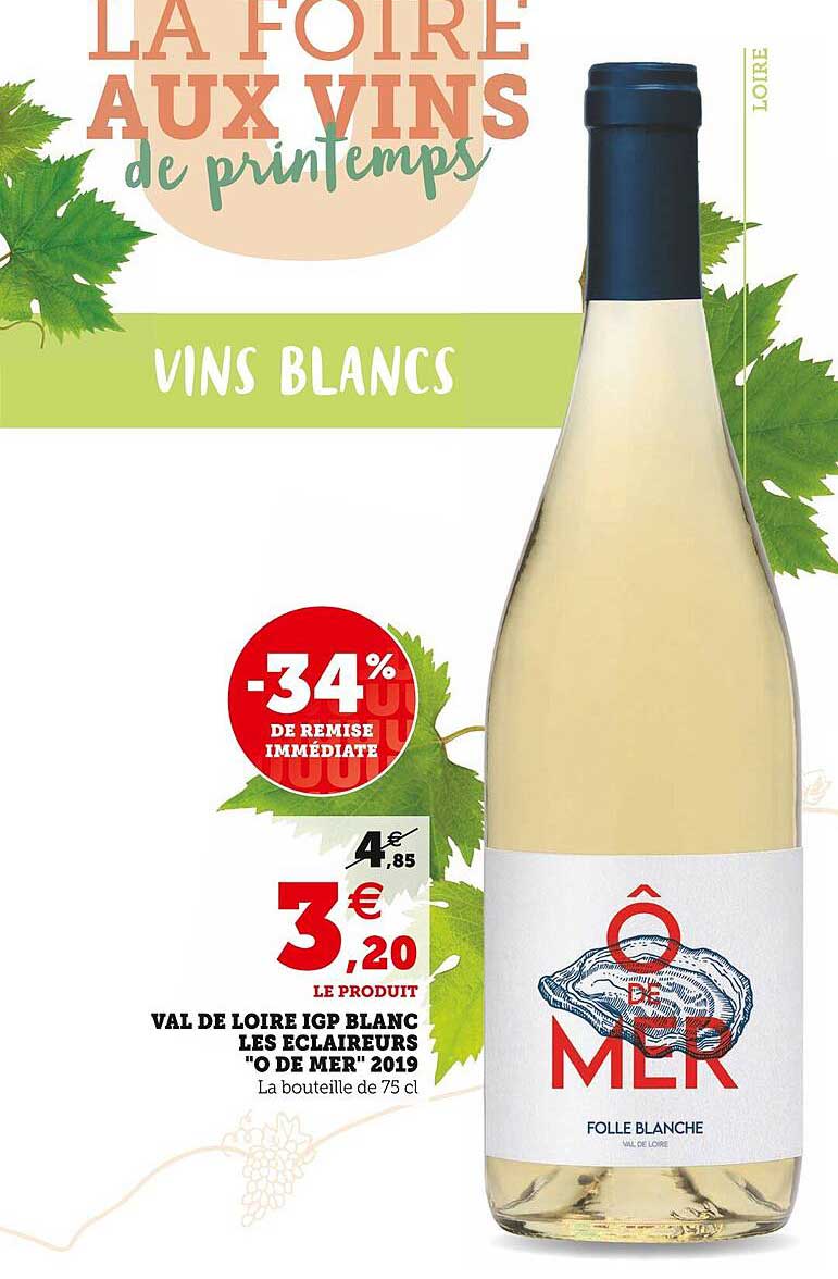 val de loire igp blanc les éclaireurs "o de mer" 2019