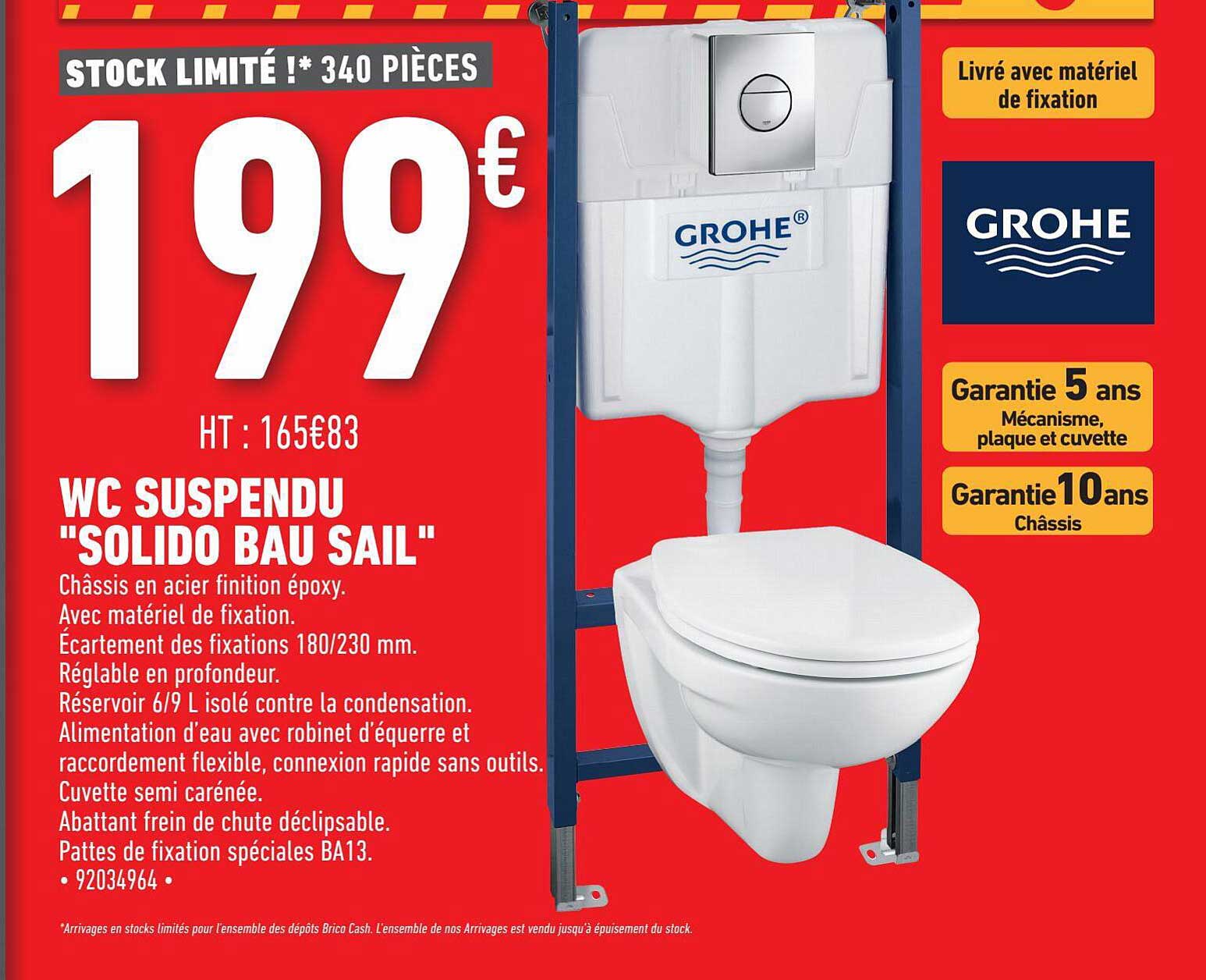 wc suspendu "solido bau sail"