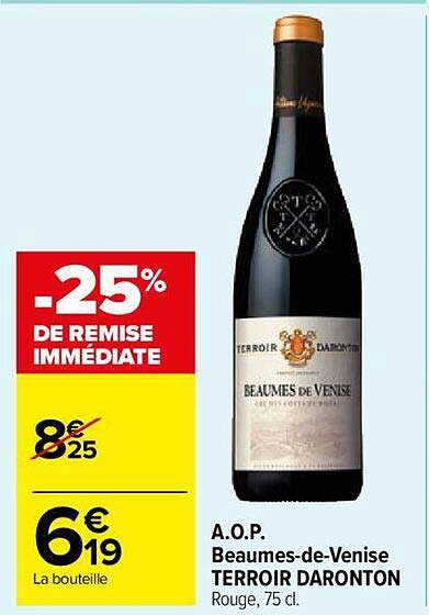 a.o.p. beaumes-de-venise terroir daronton