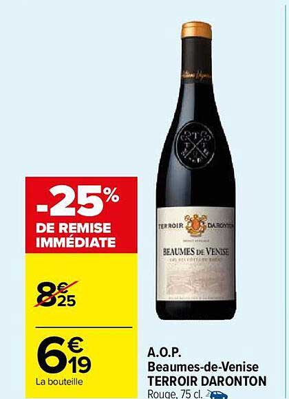 a.o.p. beaumes-de-venise terroir daronton