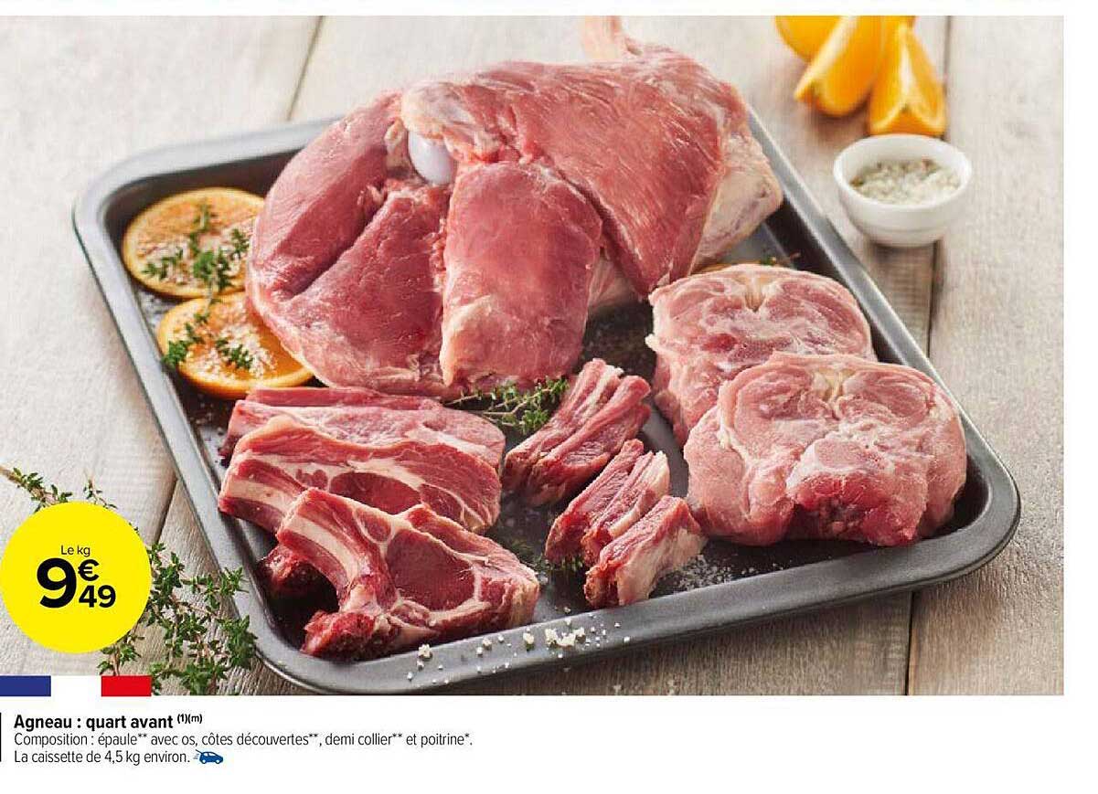 agneau : quart avant