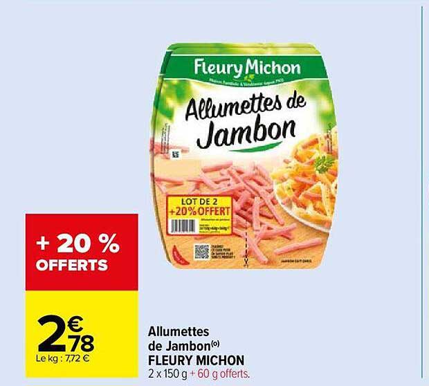 allumettes de jambon fleury michon