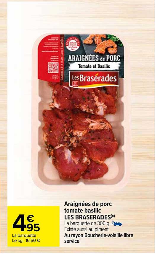 Araignées De Porc Tomate Basilic Les Braserades
