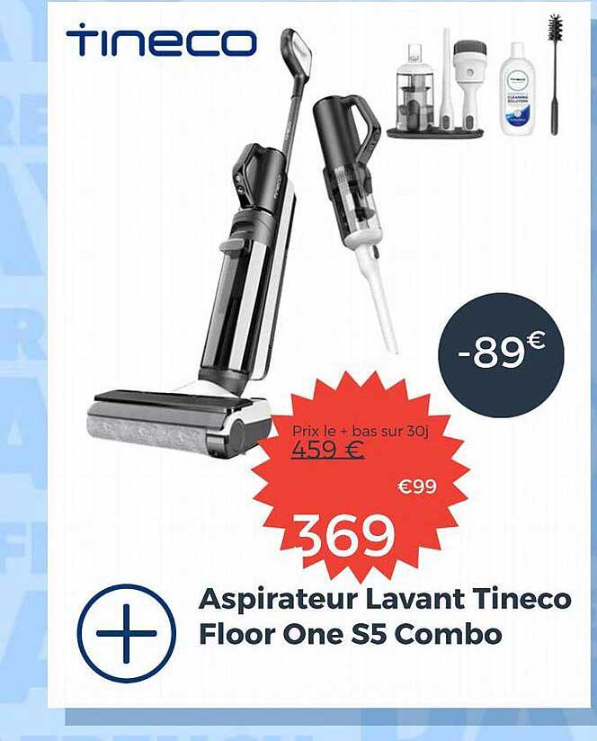 aspirateur lavant tineco floor one s5 combo