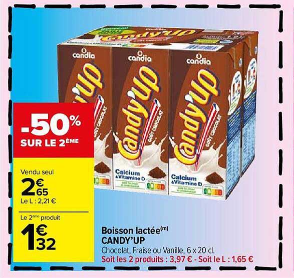 boisson lactée candy'up
