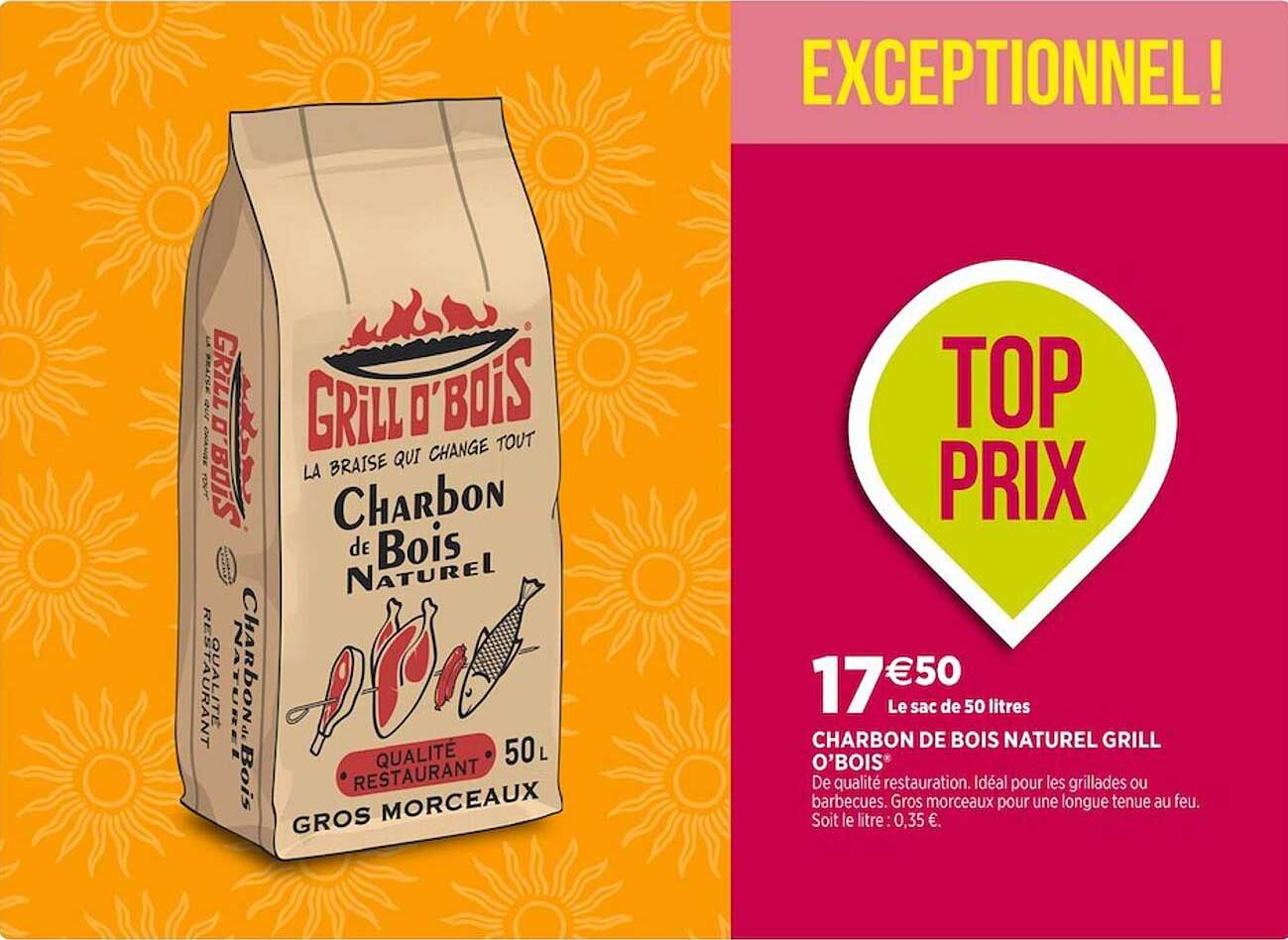 charbon de bois naturel grill o'bois'