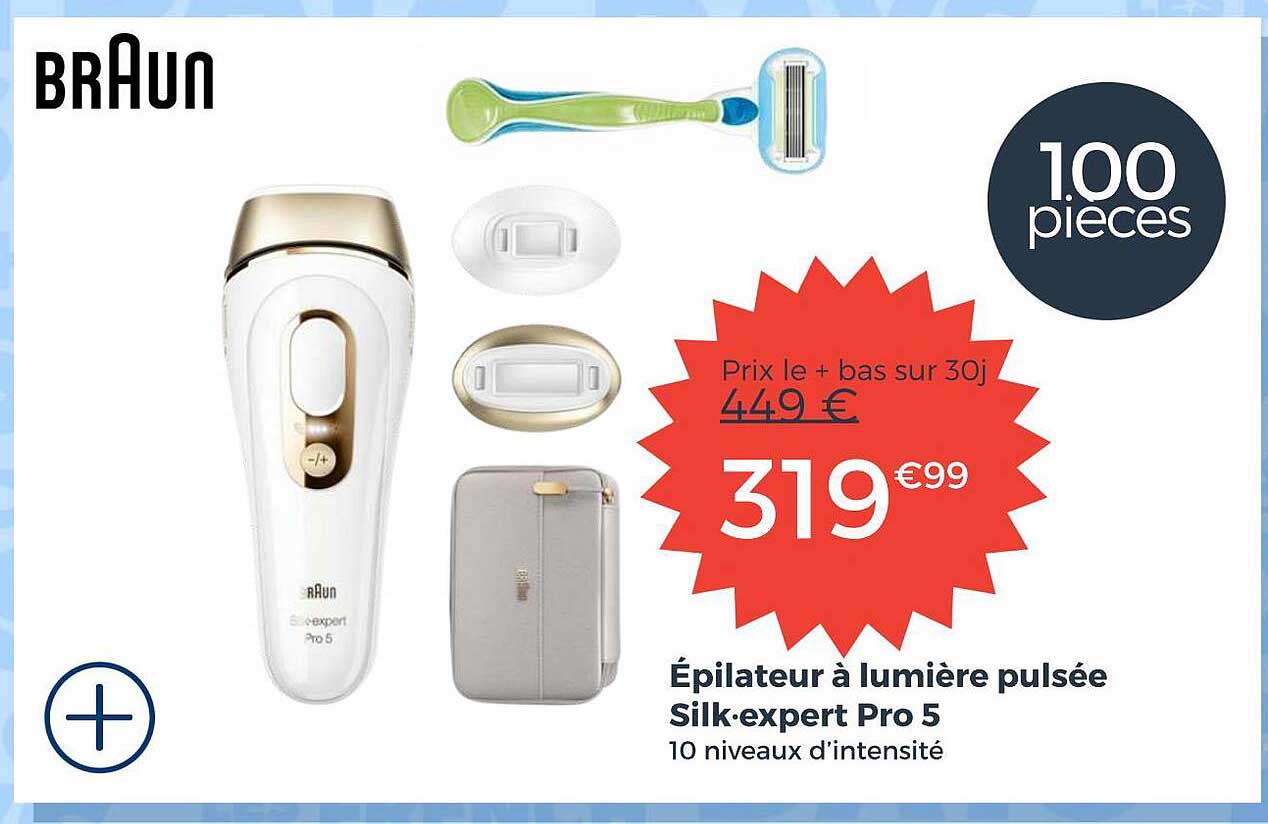 épilateur à lumière pulsée silk-expert pro 5 braun