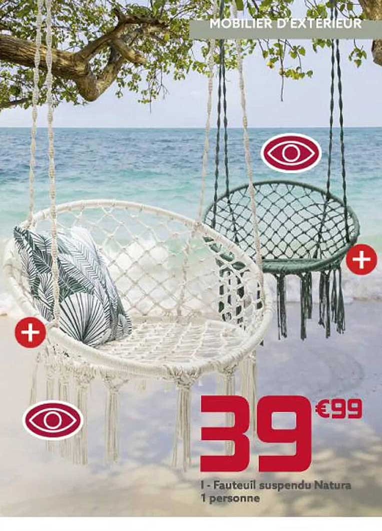 fauteuil suspendu natura 1 personne