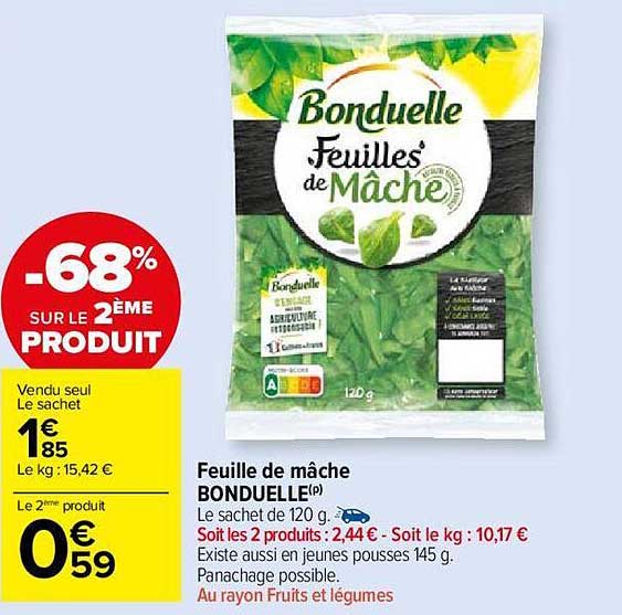 Feuille De Mâche Bonduelle