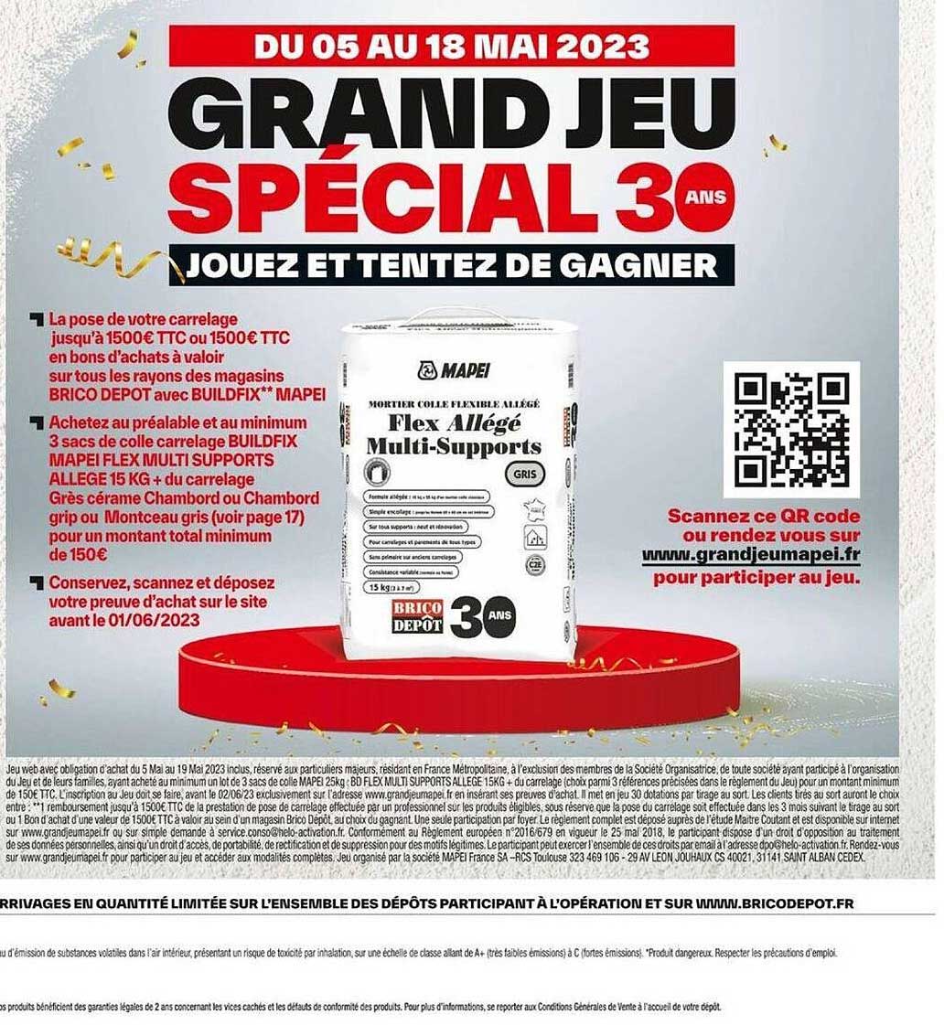 grand jeu spécial 30 ans