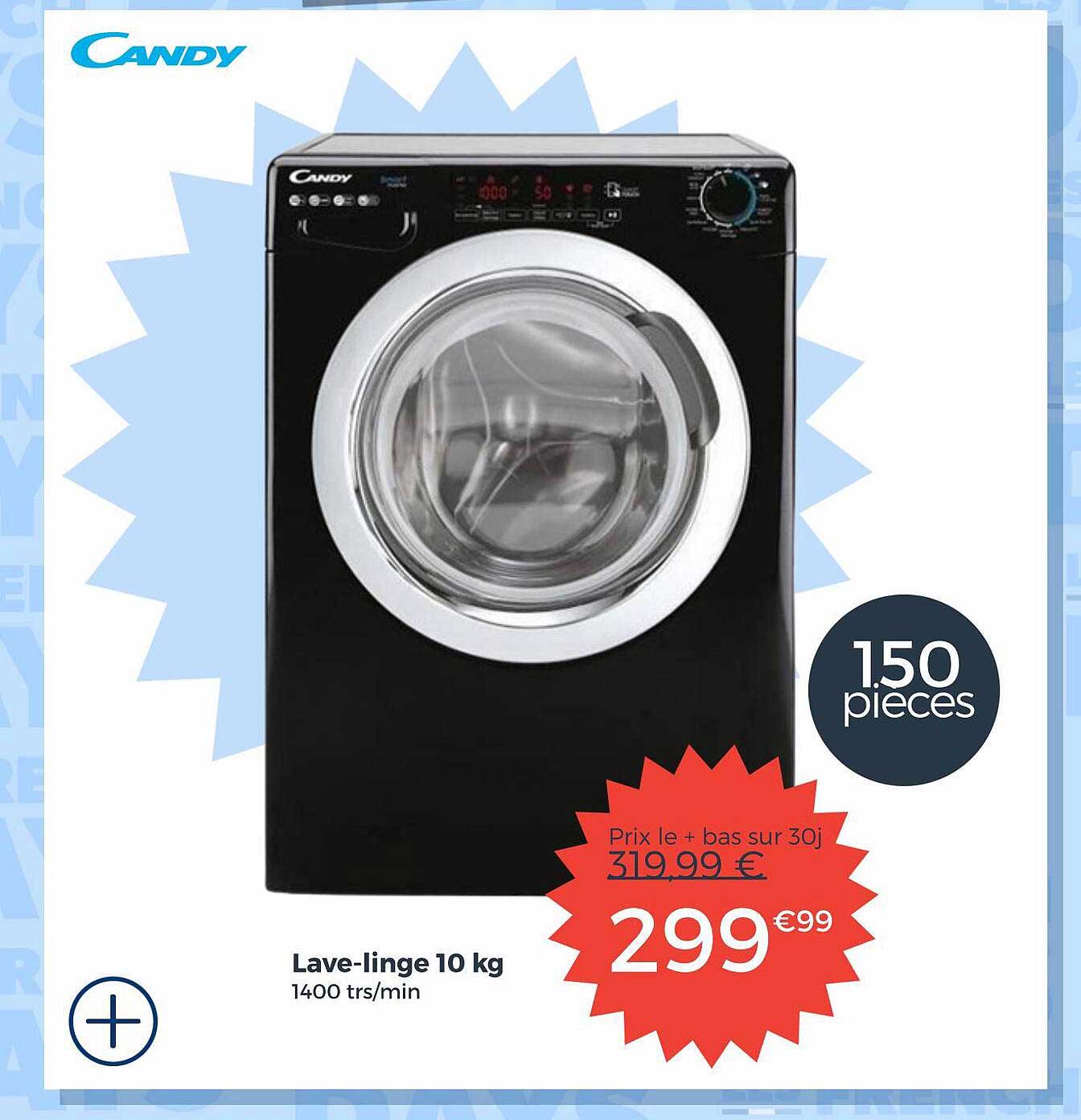 lave-linge 10 kg candy