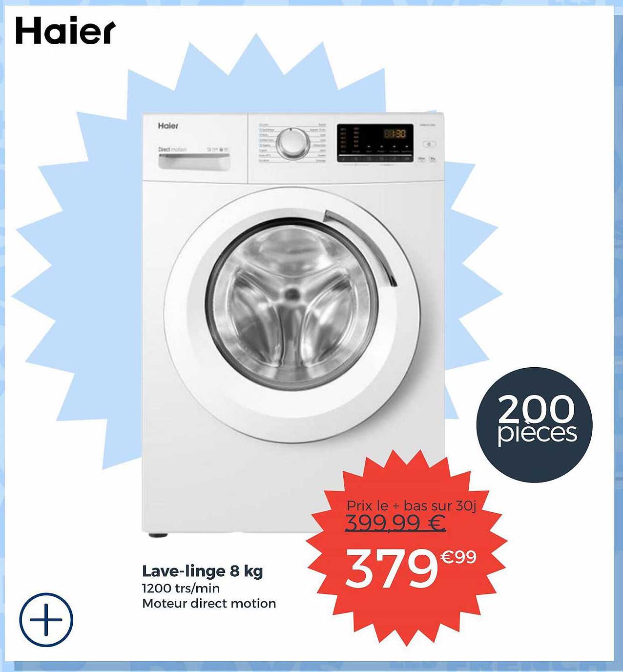 lave-linge 8 kg haier