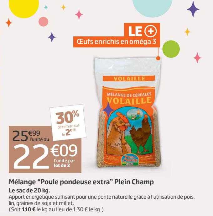 mélange "poule pondeuse extra" plein champ