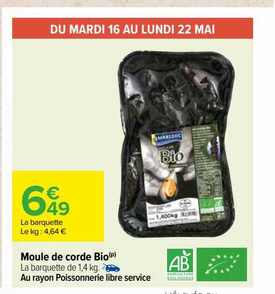Moule De Corde Bio