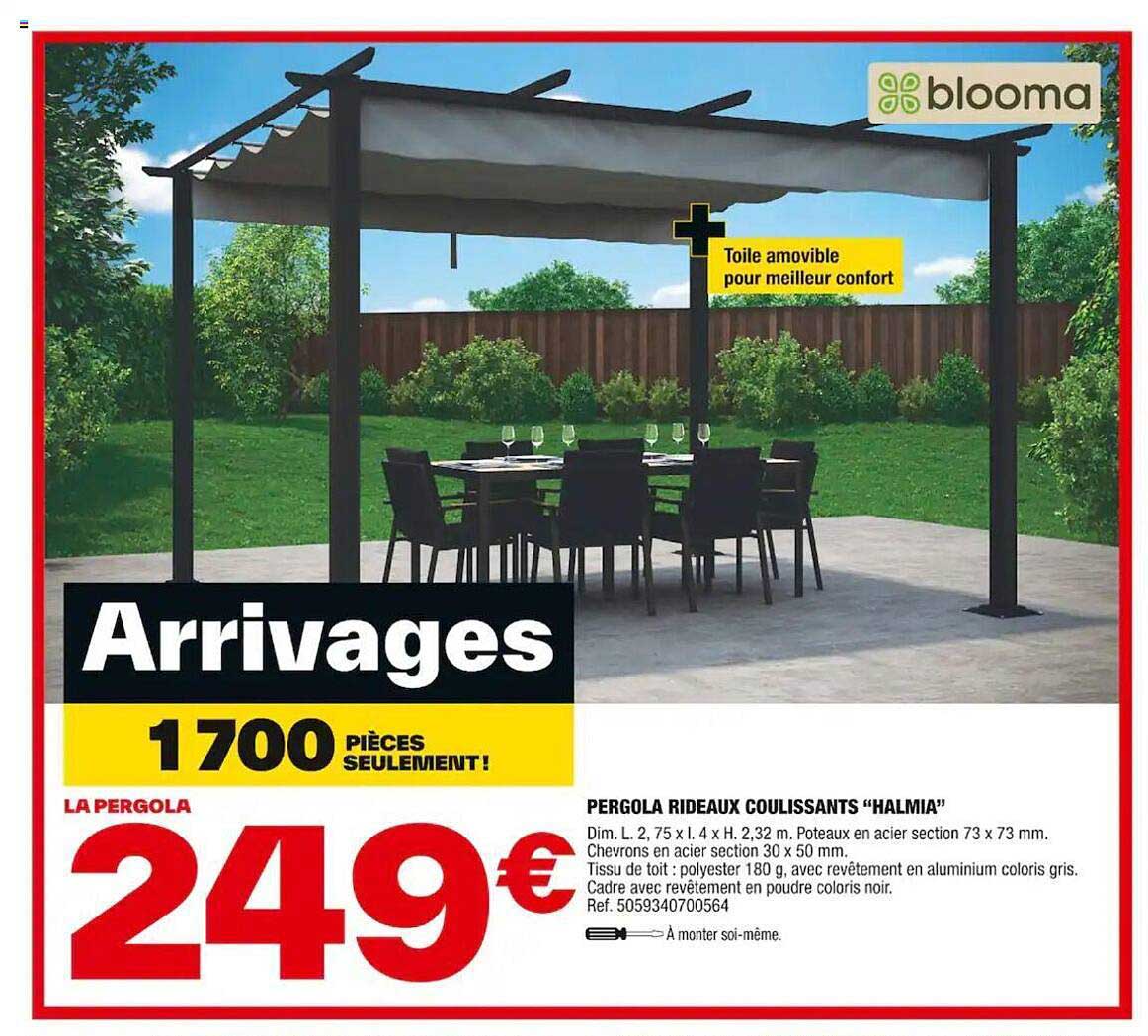 Pergola Rideaux Coulissants "halmia"