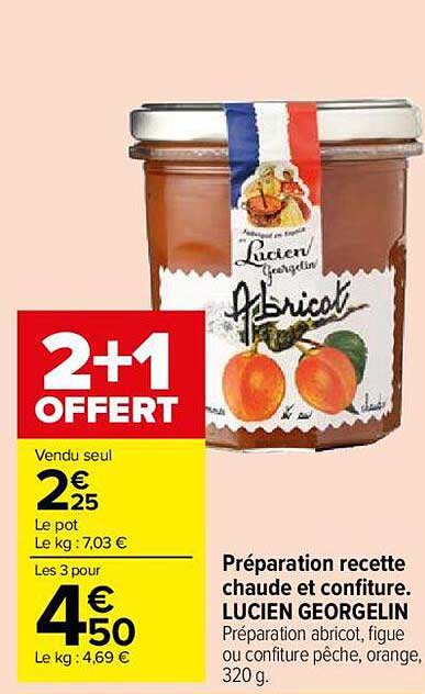 préparation recette chaude et confiture lucien georgelin