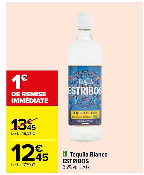 tequila blanco estribos