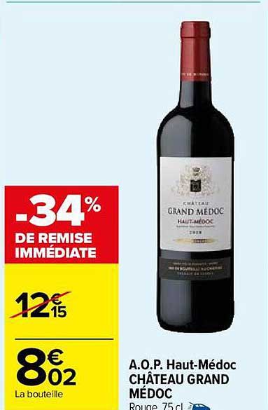 a.o.p. haut-médoc château grand médoc