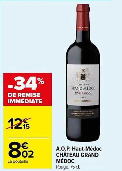 a.o.p. haut-médoc château grand médoc