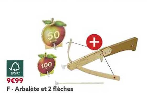 arbalète et 2 flèches