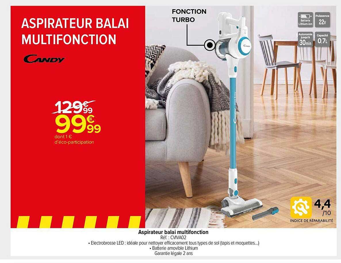 Aspirateur Balai Multifonction Candy