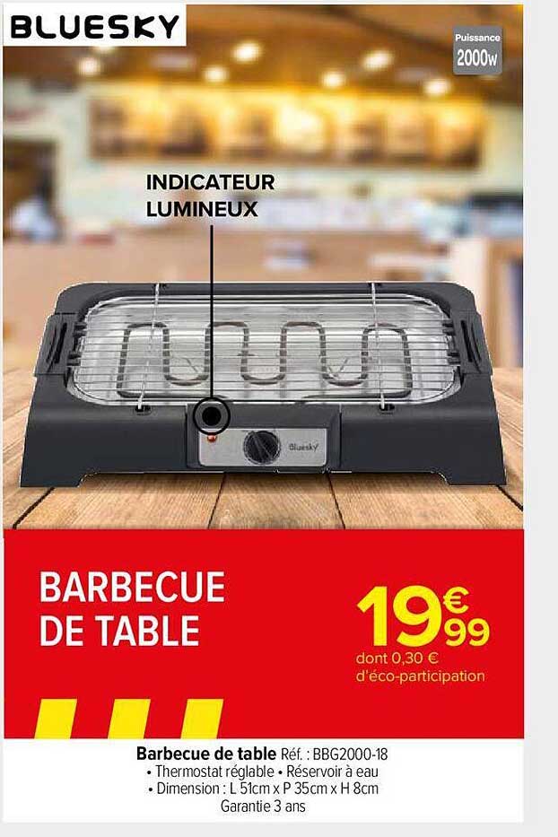 Barbecue De Table Bluesky