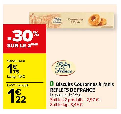biscuits couronnes à l'anis reflets de france