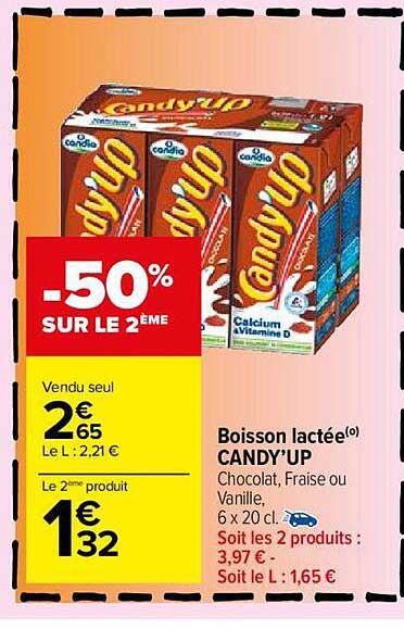 boisson lactée candy'up