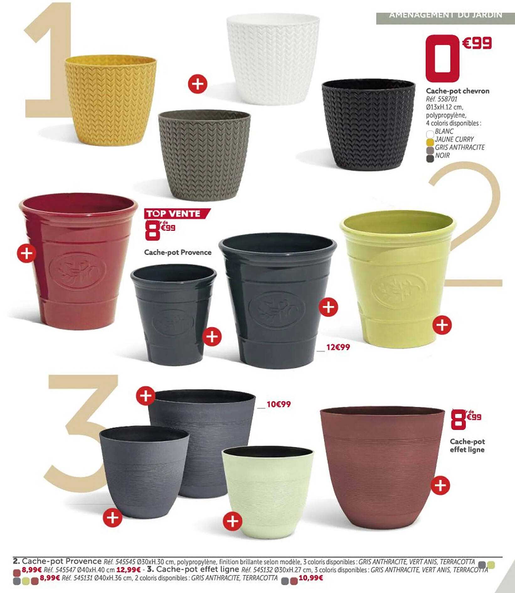 cache-pot chevron, cache-pot provence, cache-pot effet ligne