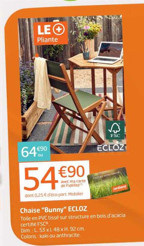 Chaise "bunny" Ecloz