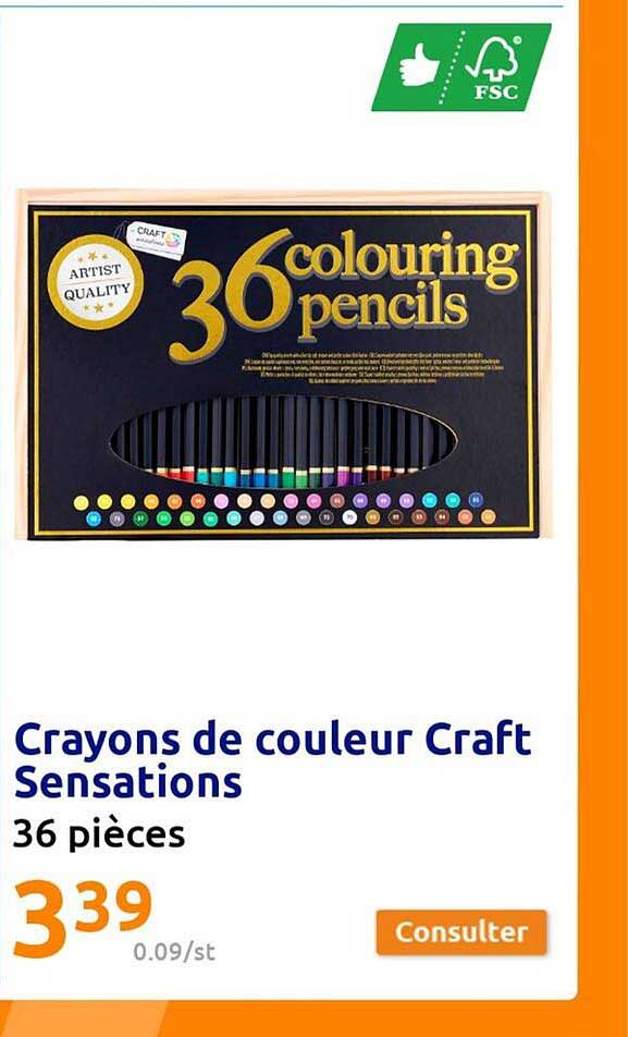 Crayons De Couleur Craft Sensations