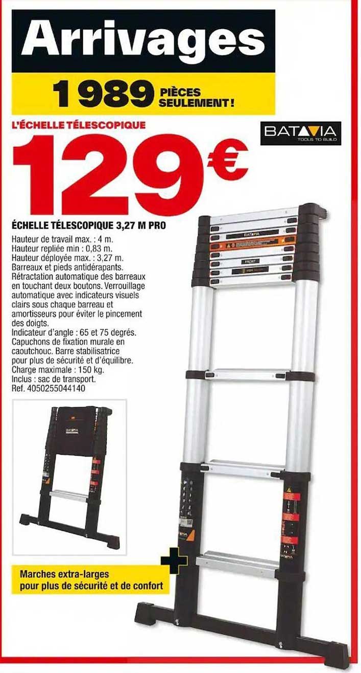 échelle Télescopique 3,27 M Pro Batavia