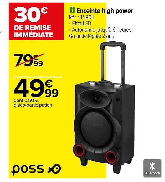 enceinte high power poss