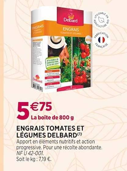 engrais tomates et légumes delbard