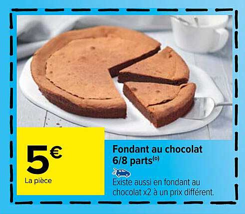 Fondant Au Chocolat 6-8 Parts