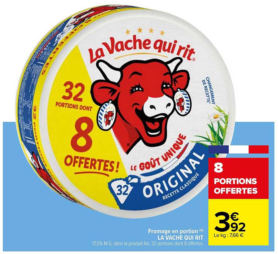 fromage en portion la vache qui rit
