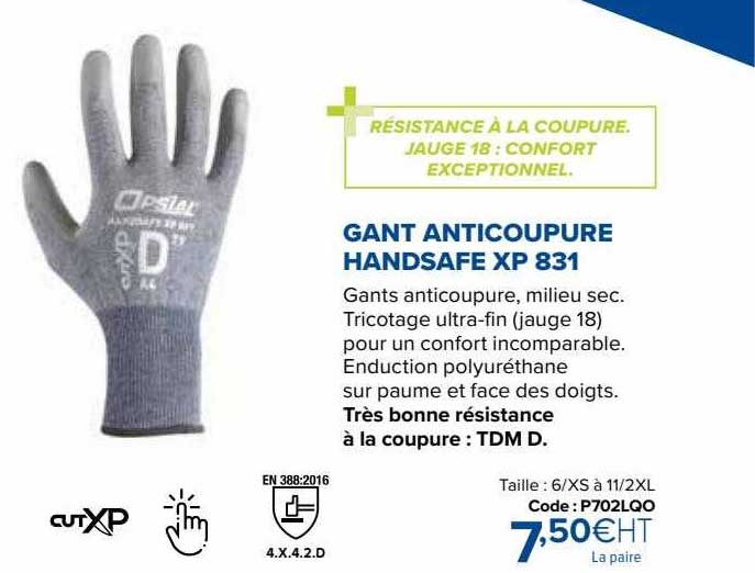 gant anticoupure handsafe xp 831