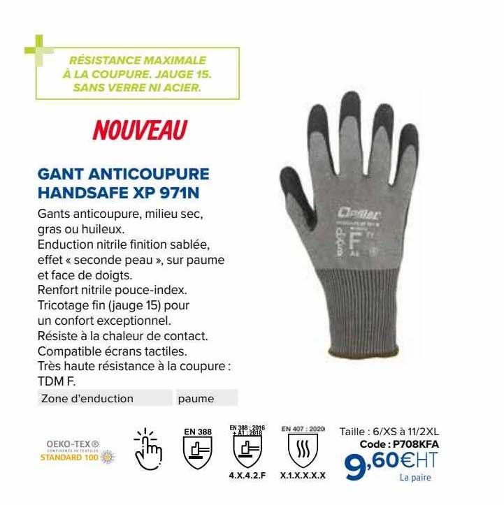 gant anticoupure handsafe xp 971n