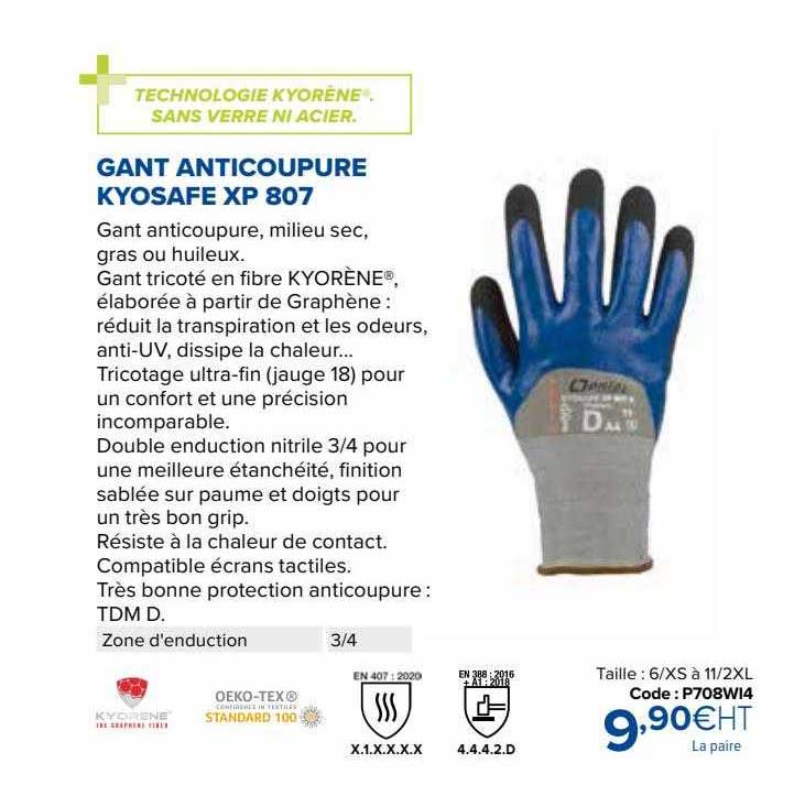 gant anticoupure kyosafe xp 807