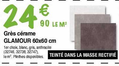 grès cérame glamour 60 x 60 cm