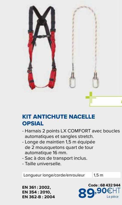 kit antichute nacelle opsial