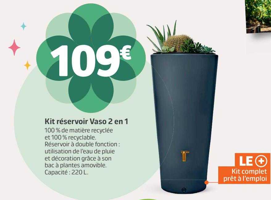 kit réservoir vaso 2 en 1