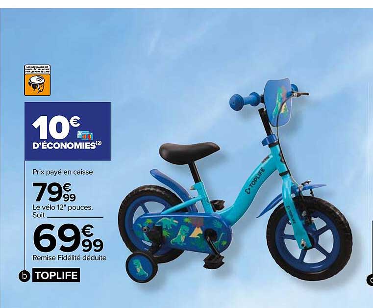 le vélo 12" pouces toplife