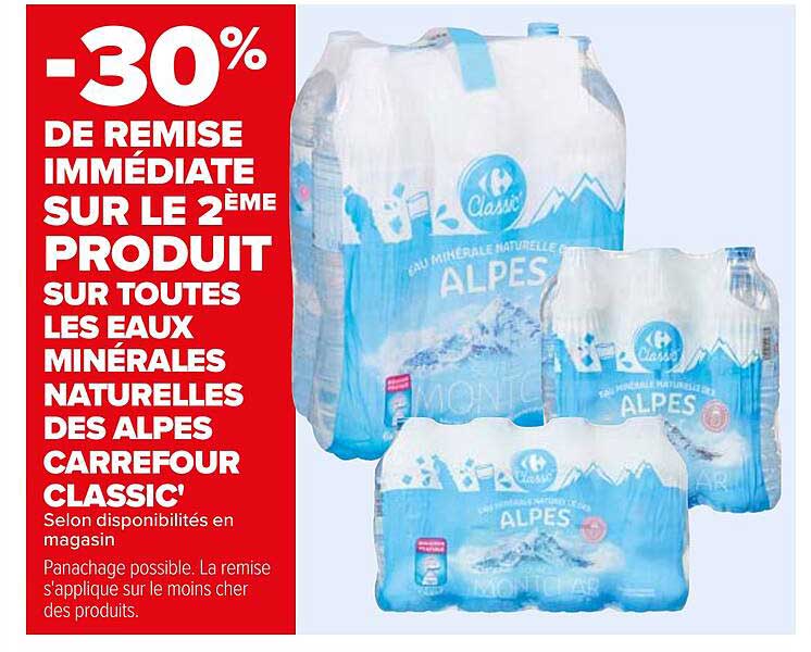 les eaux minérales naturelles des alpes carrefour classic'