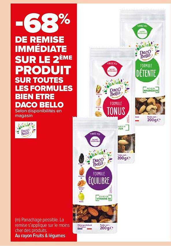 les formules bien être daco bello