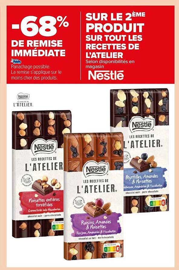 les recettes de l'atelier nestlé