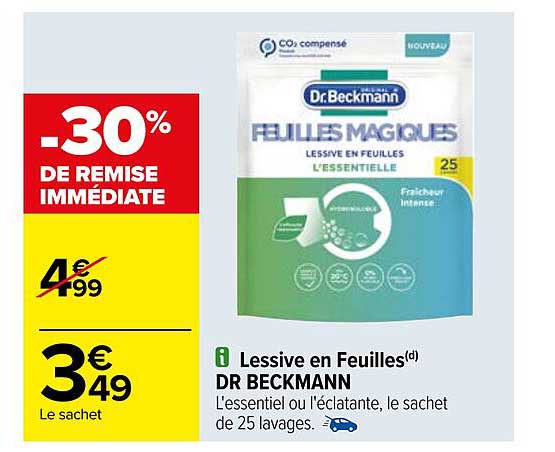 lessive en feuilles dr beckmann