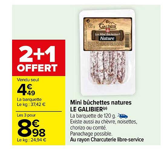 Mini Bûchettes Natures Le Galibier