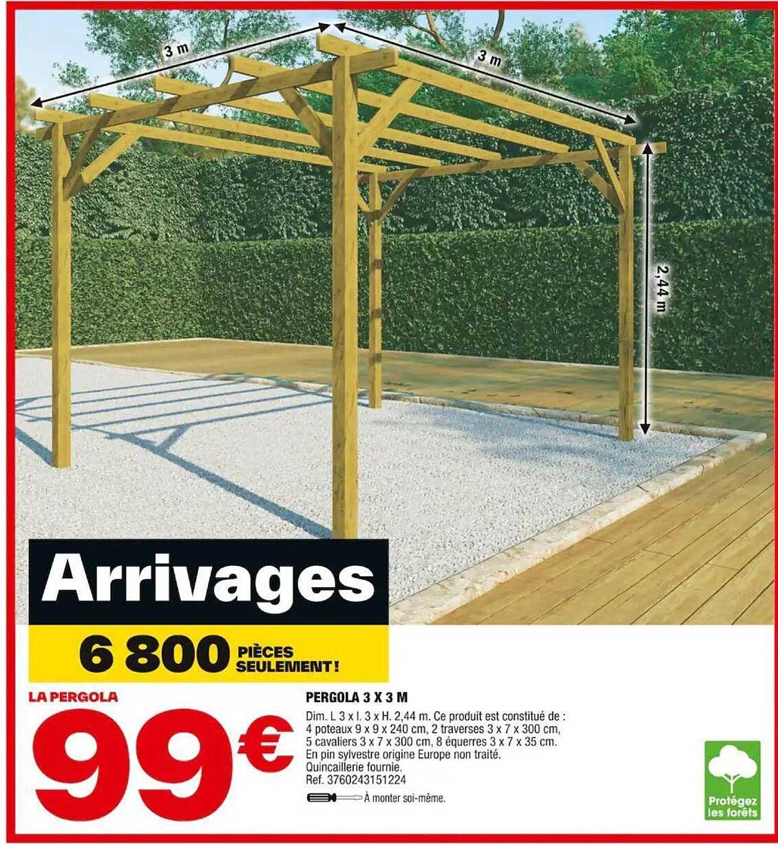 Pergola 3 X 3 M
